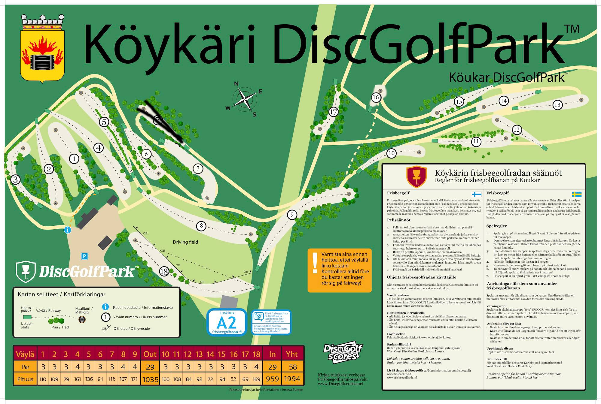 Köykärinmäki DiscGolfPark® - DiscGolfPark