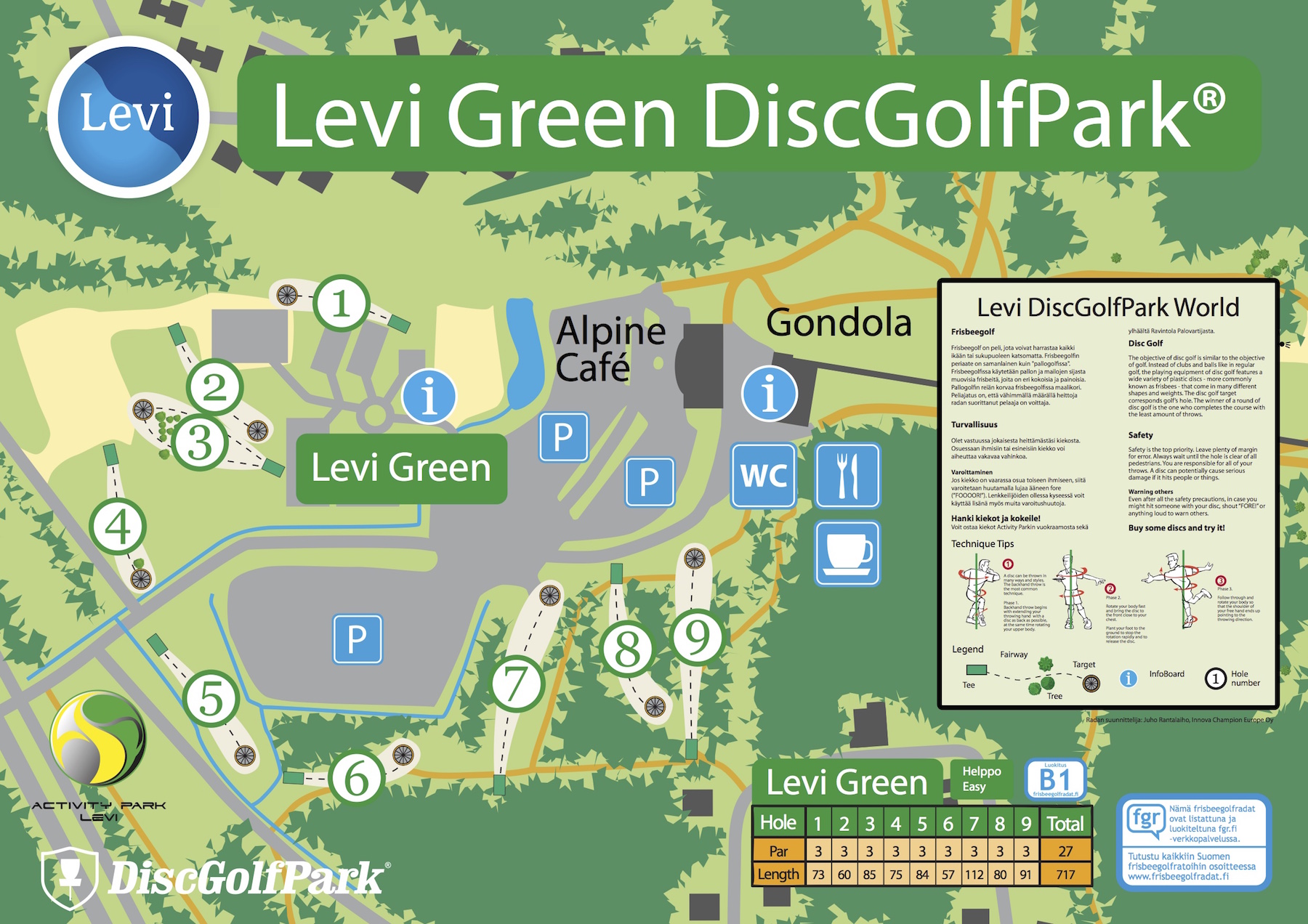 kartta kittilä levi Levi DiscGolfPark® World Green   DiscGolfPark